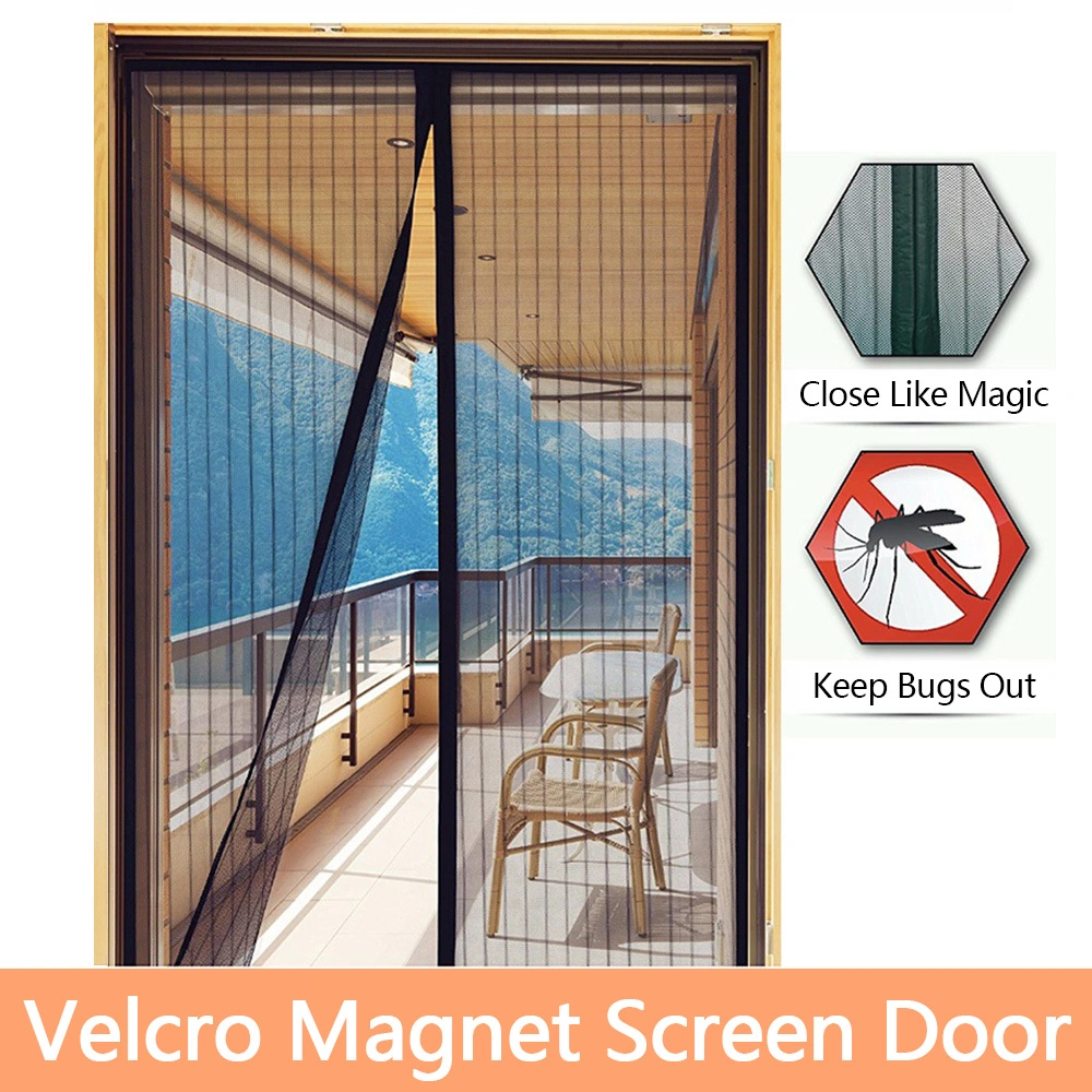 Household Magnetic Hole-Free Door Curtain Summer Magnetic Absorption Soft Door Curtain Partition Curtain Mute Velcro Door Curtain