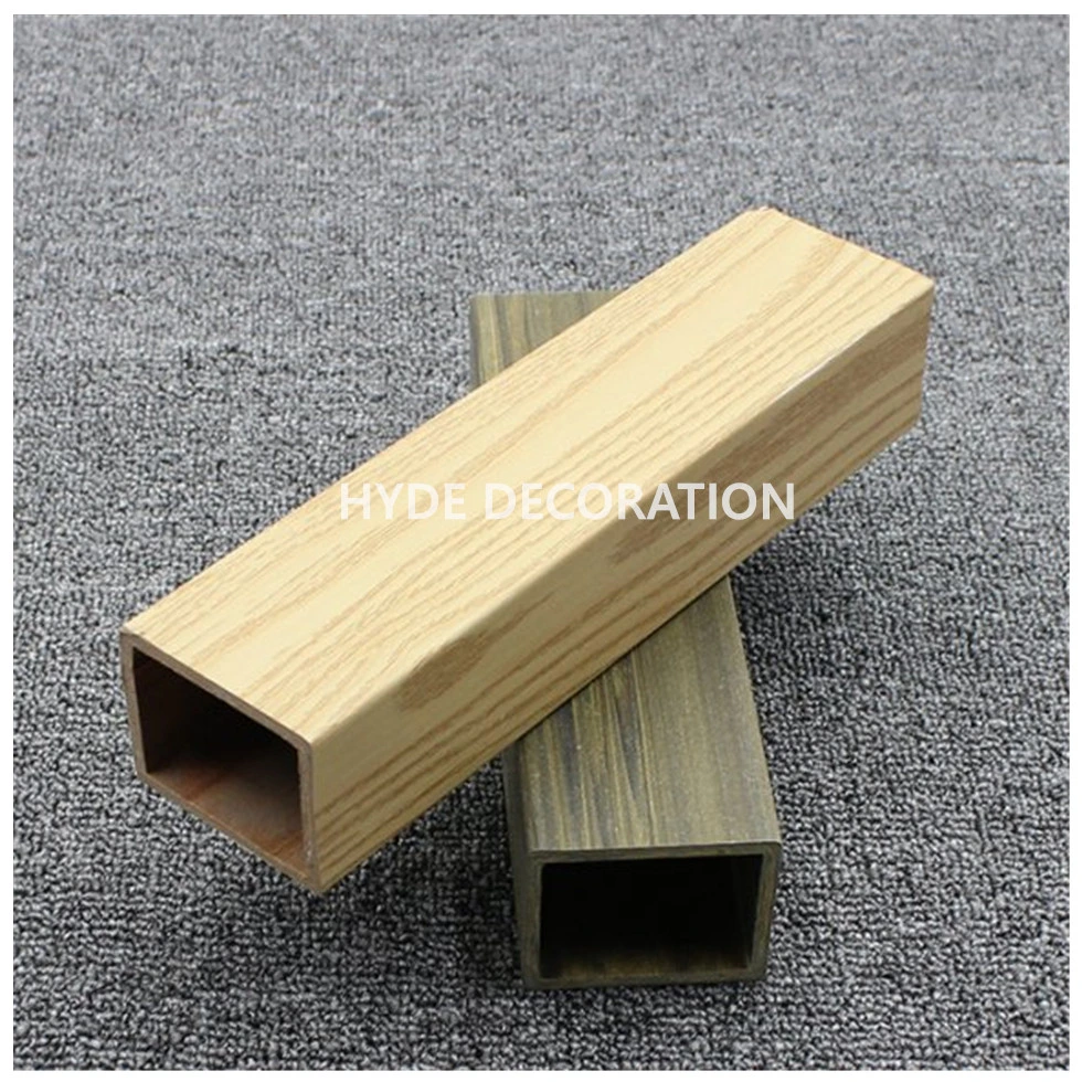 Wood Plastic Composite WPC Indoor Wall Decoation Panel Square Tube Ceiling