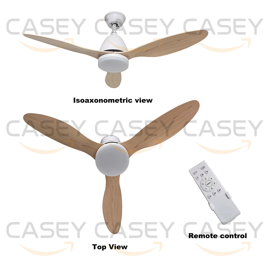 Wholesale/Supplier 42 Inch Brush Nickel Plywood Material Ceiling Fan with Light Air Cooler AC Motor Pull Chain Switch Flush LED Ceiling Fan