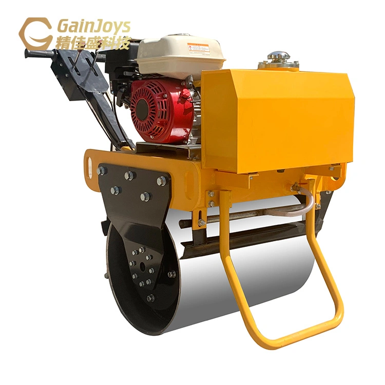 Gainjoys Factory Direct High quality/High cost performance  Handheld Road Roller Single Drum Fast Delivery