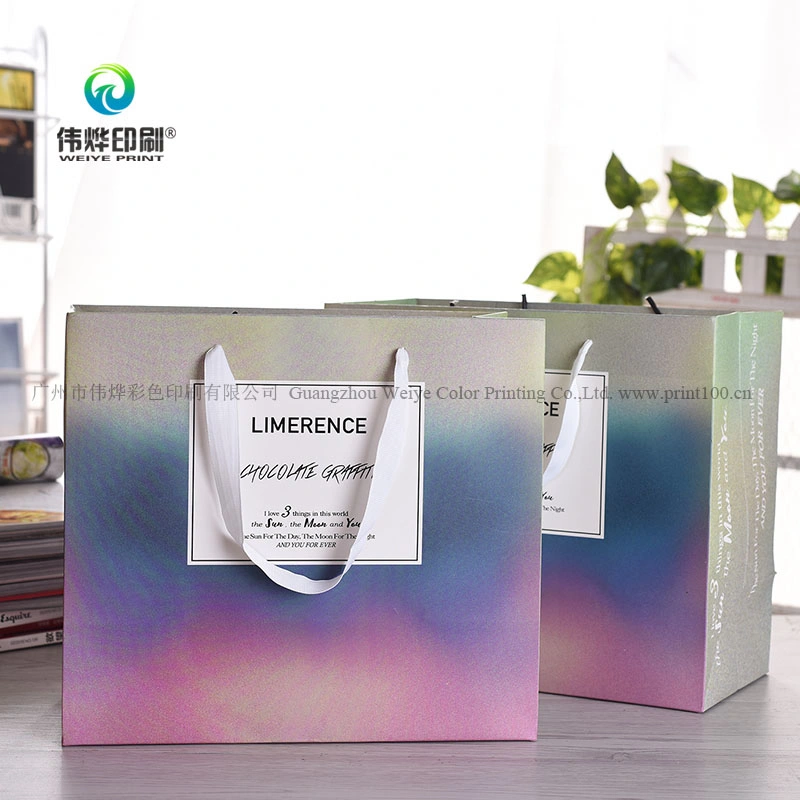 Custom Printing Cosmetic Packing Paper Shopping Gift Bag