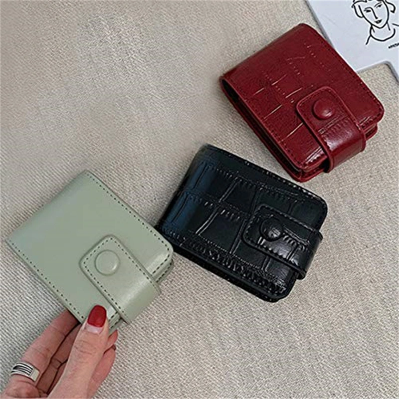 Leather Lipstick Case Holder Cosmetic Storage Kit with Mirror