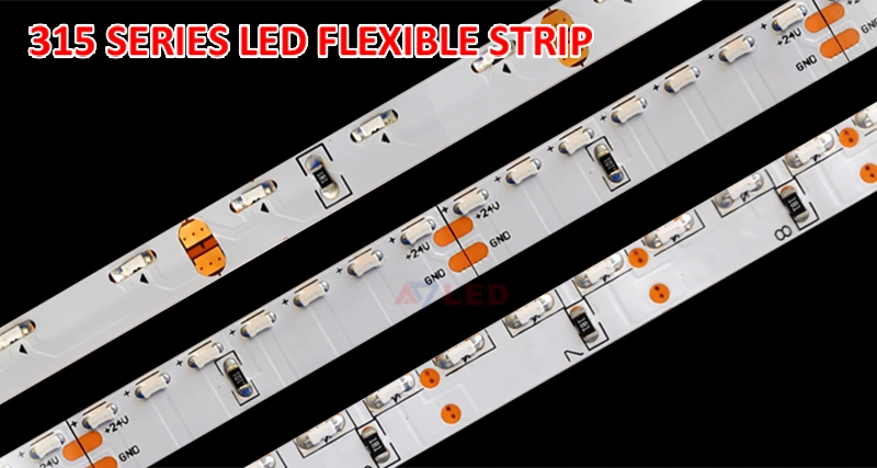 LED mit Seitenansicht, die DC12V 24V Lichtstreifen aufführt