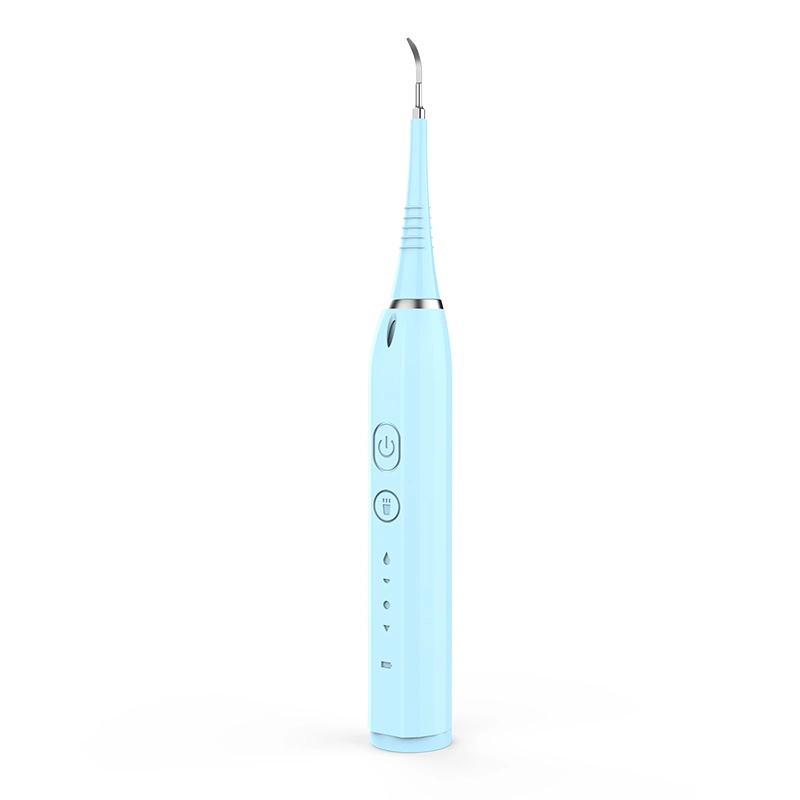 LED recargable Limpiador ultrasónico eléctrico Cuidado Dental dientes Kits de limpieza con una cabeza y otro la cabeza del cepillo