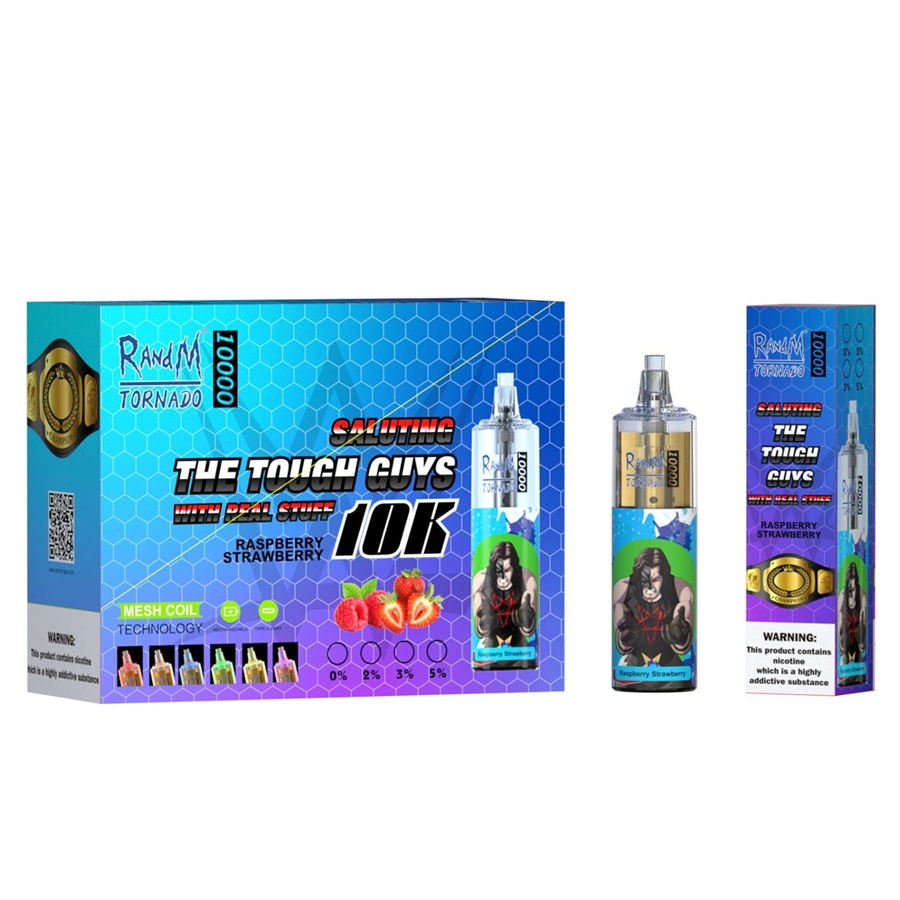 E Control de flujo de aire de cigarrillos 100% original Rand M Tornado 10000 Puffs Elf i Bar E Cigarette desechable VAPE Pen Rand M 10000 Kit de vapor grande de vaporetas desechables