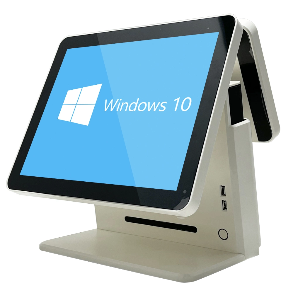 High quality/High cost performance Touch Screen All-in-One POS System 15"+12"