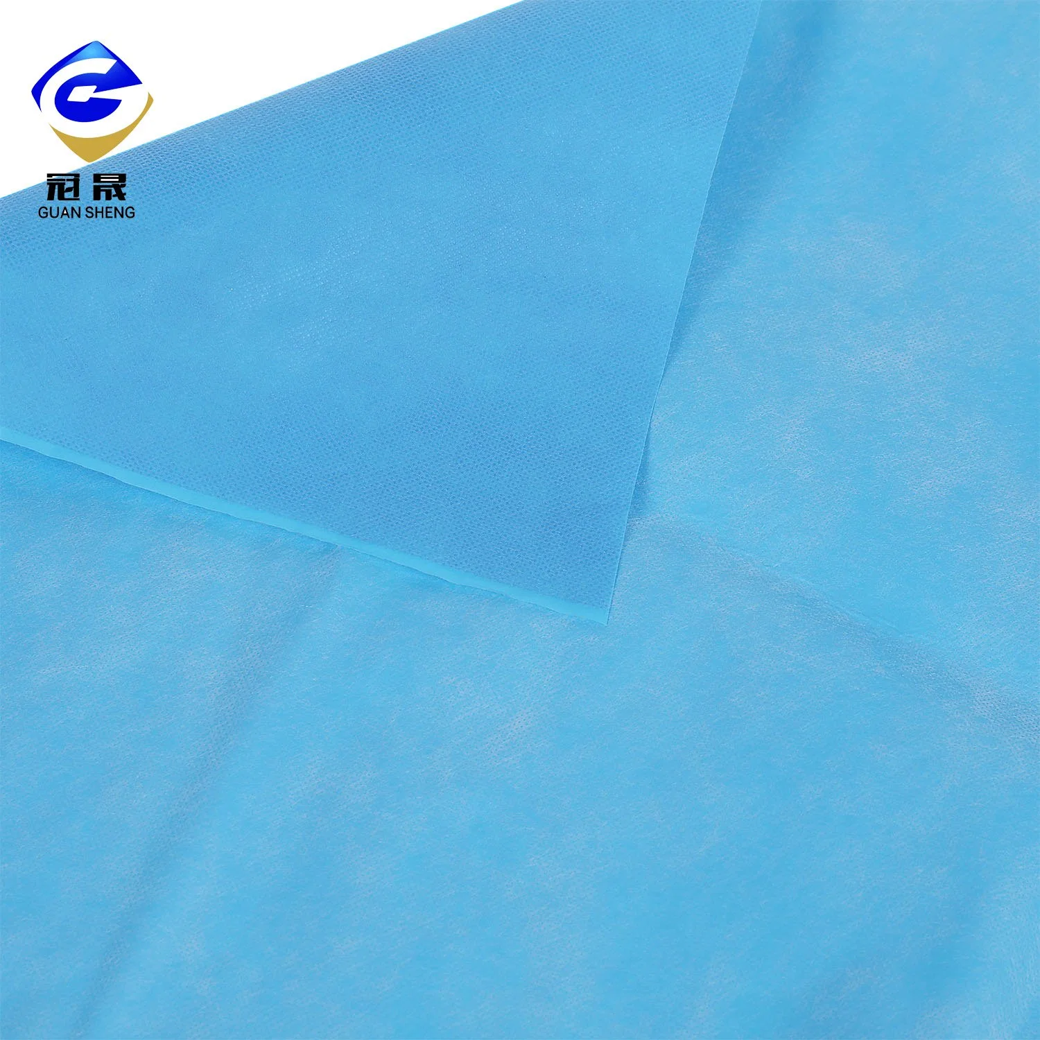 100%Polypropylene Blue PP+PE Spunbond Nonwoven Fabrics for Protective Clothes or Other Medical Supplies