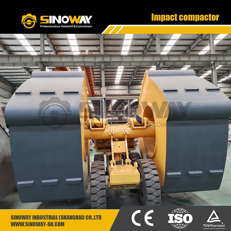 High Energy Impact Compaction Equipment 25 Kj Pentagon Impact Roller