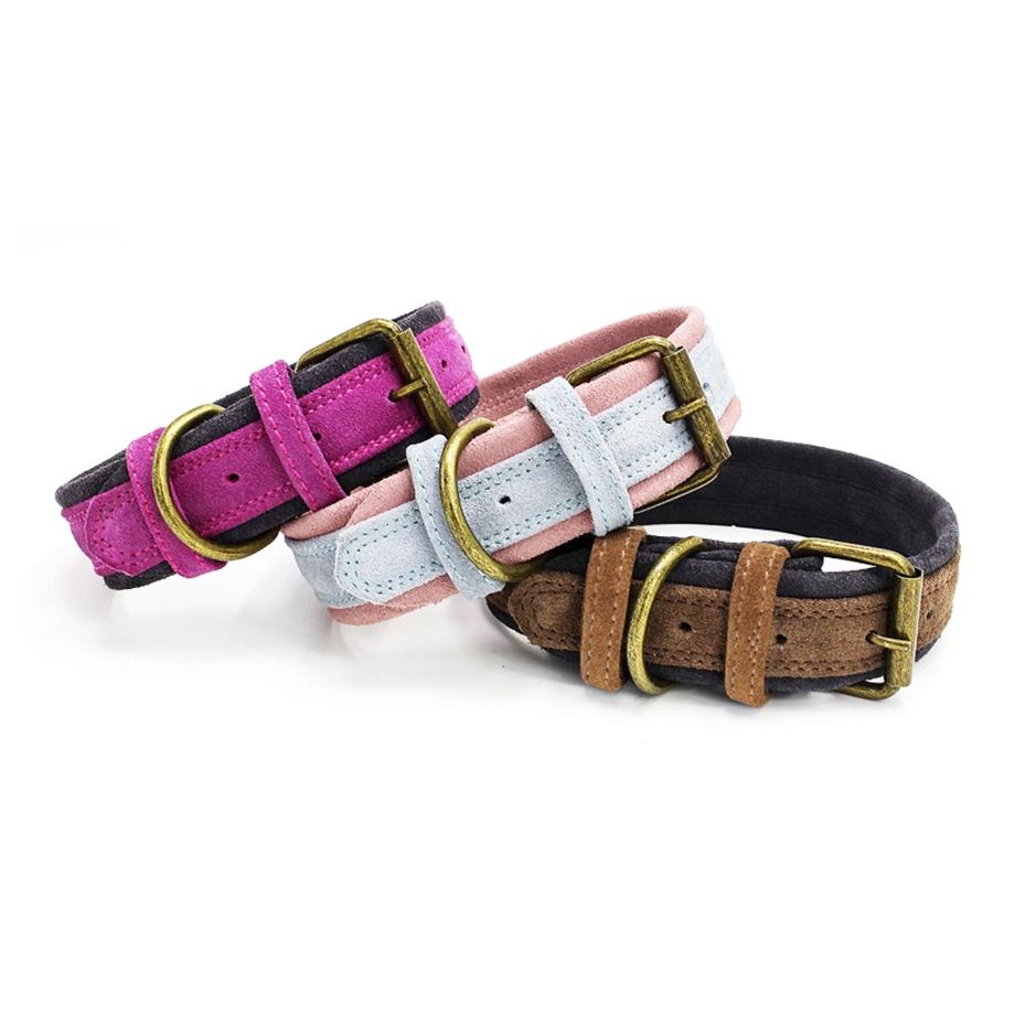 Premium Quality Genuine Leather Pet Dog Collar for Small and Medium Dogs