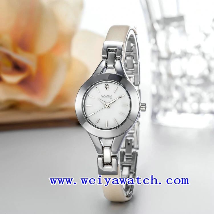 Custom Design Watch Alloy Luxury Ladies Watch (WY-041B)