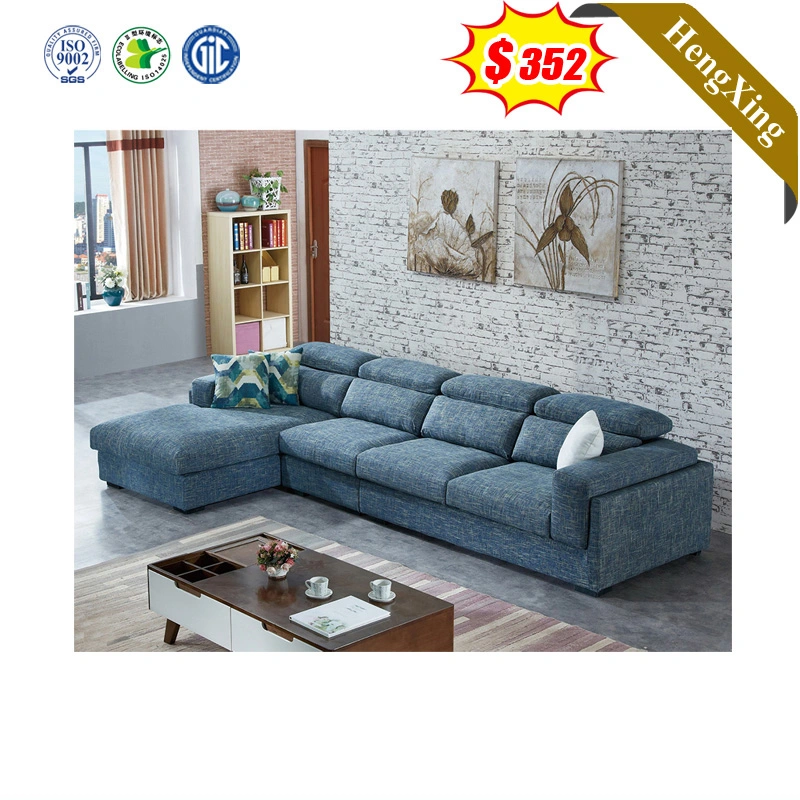 Comfortable Modern Furniture Dark Gray L Shape Sofa Bed Recliner Sofa Fabric Sofa Set for Living Room