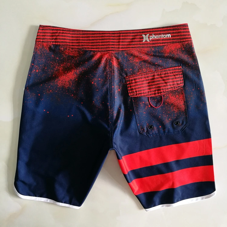 2023 New Hot Selling Customized Printing Color Quick Drying Waterproof Sports Tight Strap Beach Swim Pants with Pockets Short