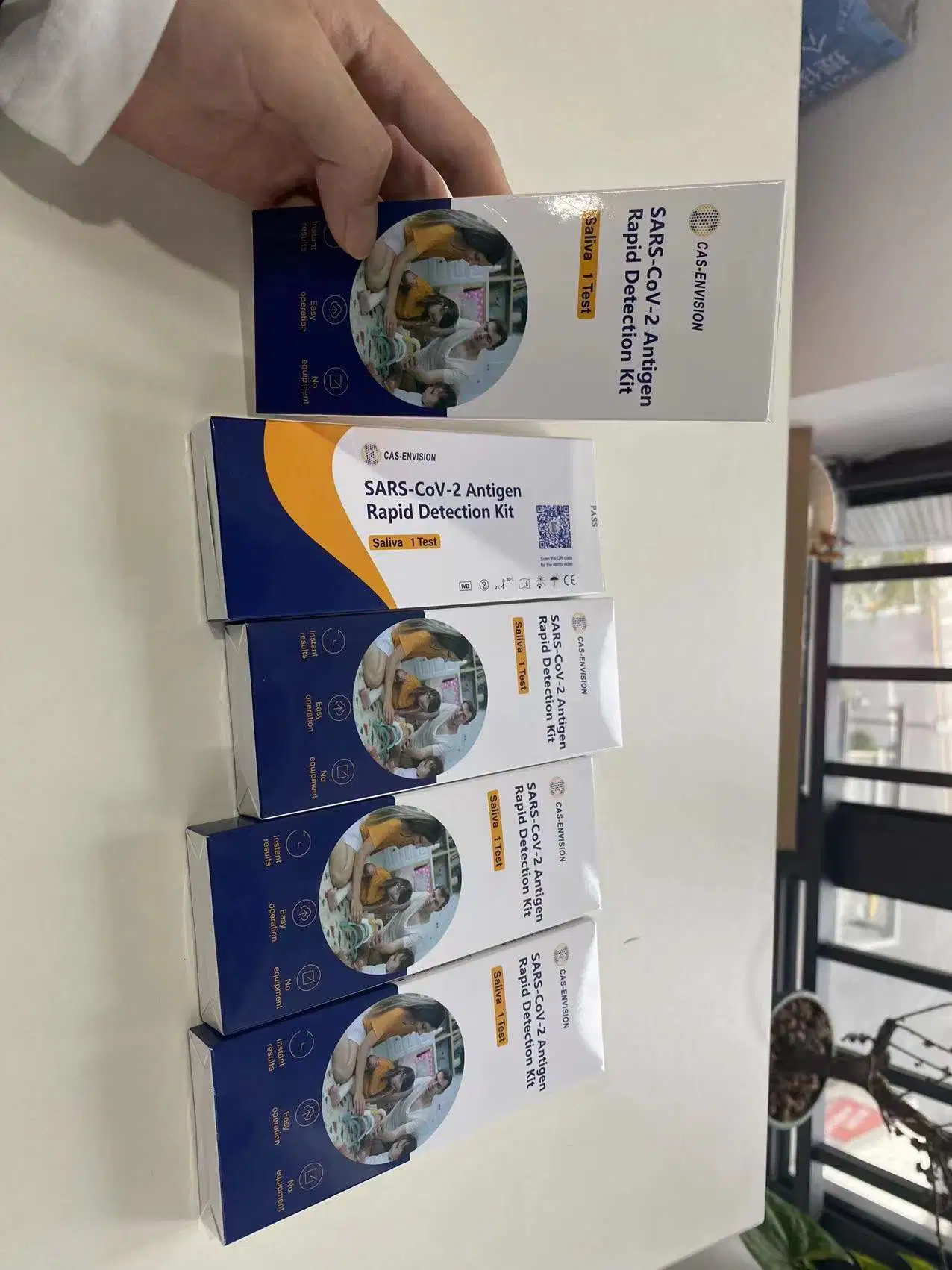 Antigen-Schnelltestkit Teststreifen-Testkassette mit CE Diagnoseset für Nasopharyngeal/Nasal/Speichel/oralen Tupfer für die schnelle Detektion BfArM&amp;Pei ISO13485 ISO9001