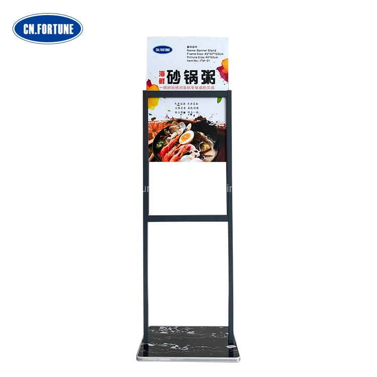 Custom Poster Display Stand Double Sides Banner Stand Display Poster Stand for Promotion