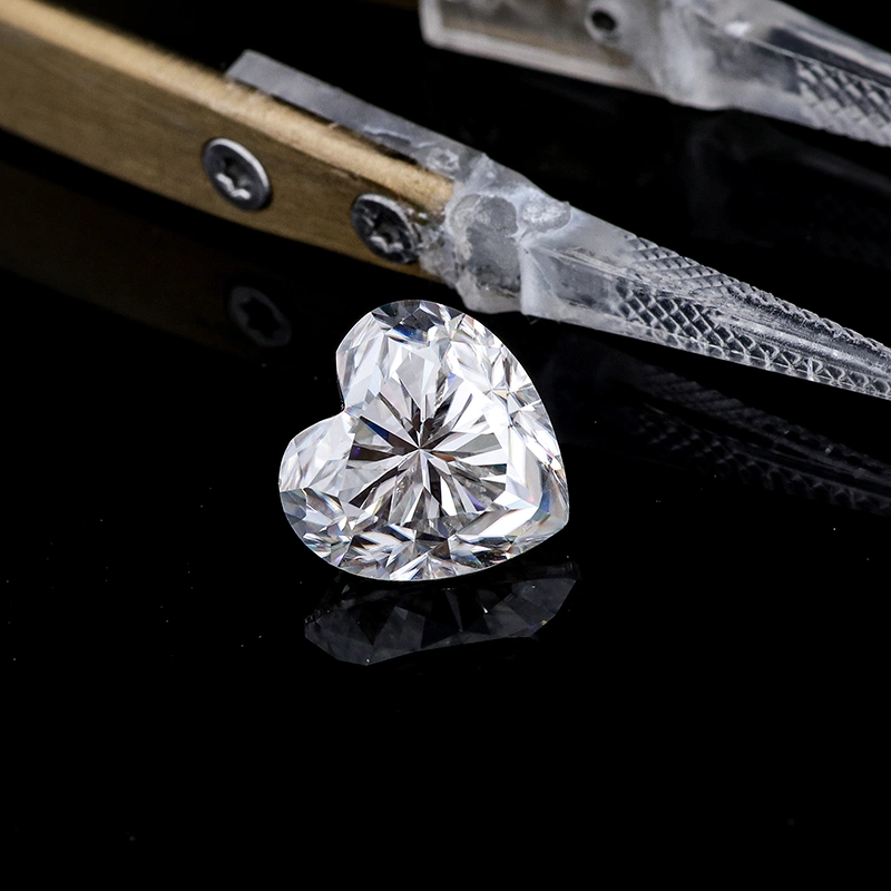 Прованс слабо сердце вырезать Moissanite драгоценных камней Diamond 1CT цена Def самого высокого качества ослабление Moissanite камни