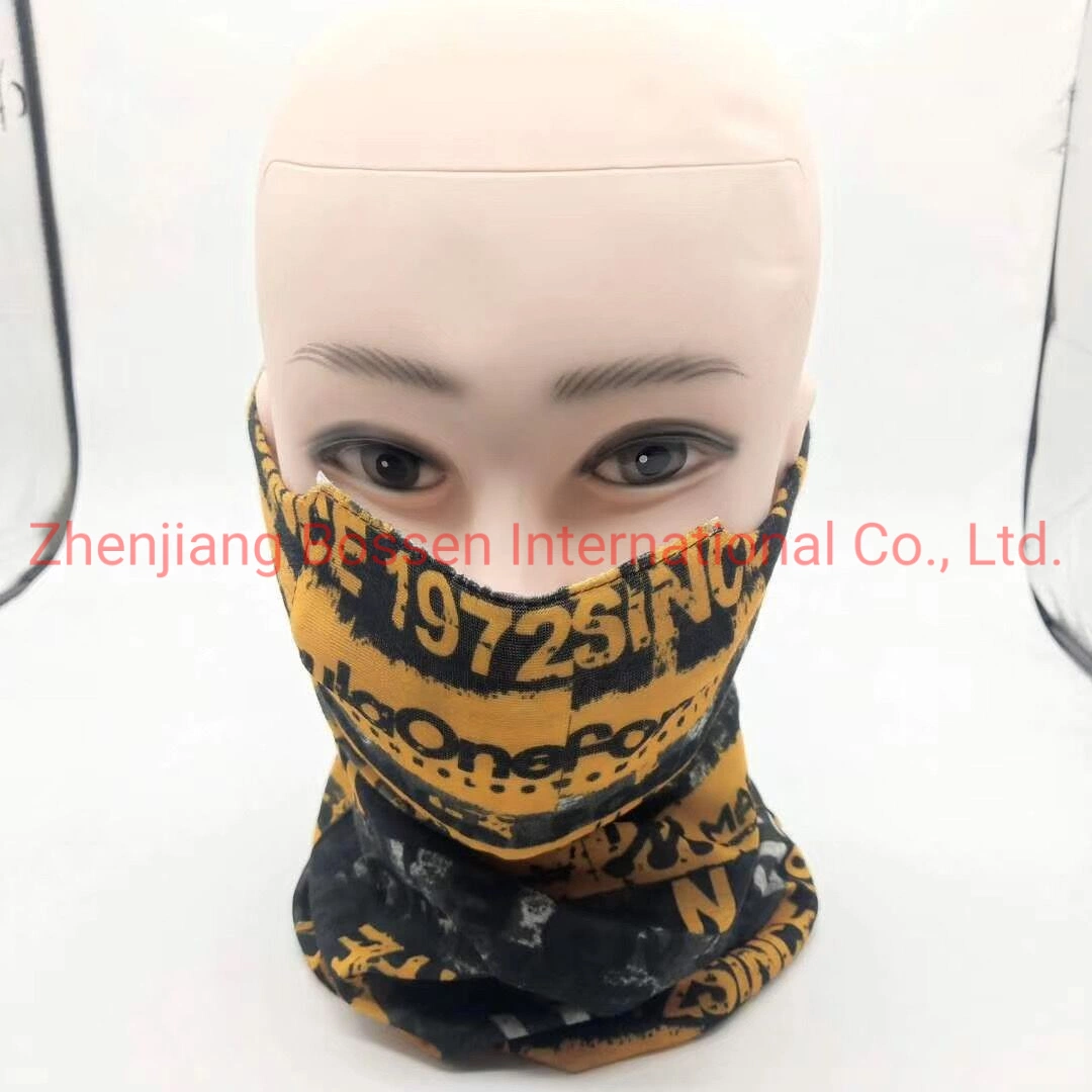 Original Factory OEM Customized Polyester Microfiber 25*50cm Protective Neck Tube Face Mask with Filter