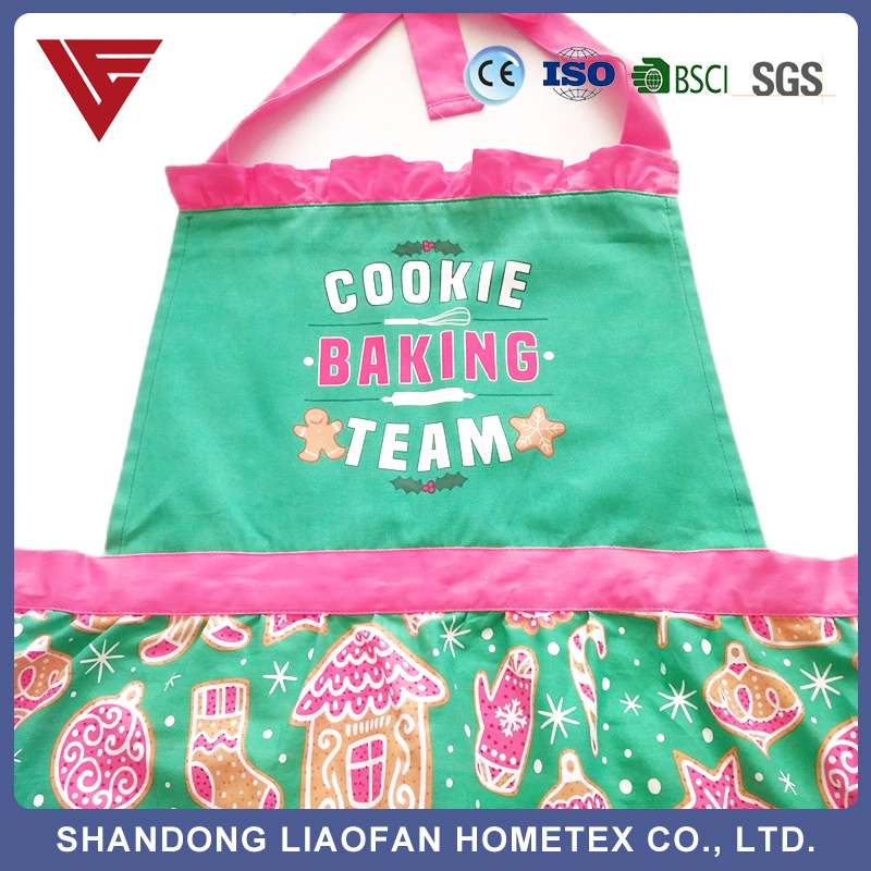 Large Pocket Various Colors Cotton Brush Material Apron for Cooking