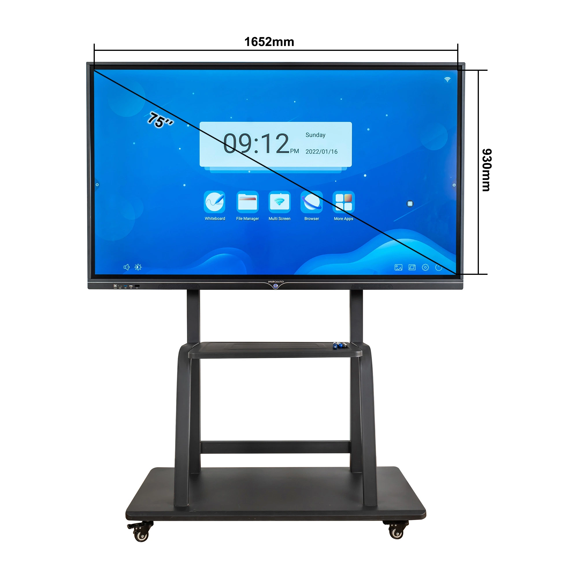 Miboard LCD Touch Display Screen Smart Board Iwb Educational Solution All in One PC Clevertouch Board Iboard Ewb Touch Interactive Classroom Clever Board