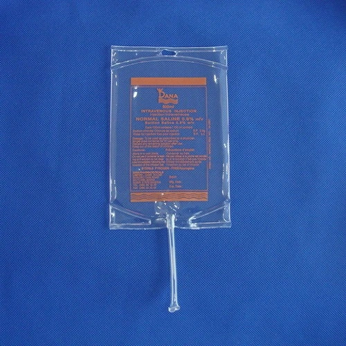 Medical PVC IV Infusion Bag with Twist off Stopper Butterfly