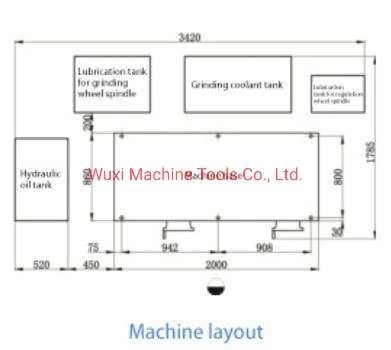 Mgt1050 Machine de meulage sans centre à haute précision pour un diamètre extérieur maximal de 50 mm.