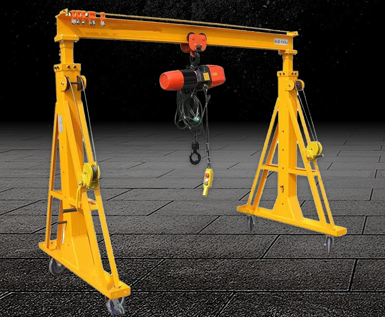 Portal Crane Taveling on Concrete Floor 1t 2t 3t 5t