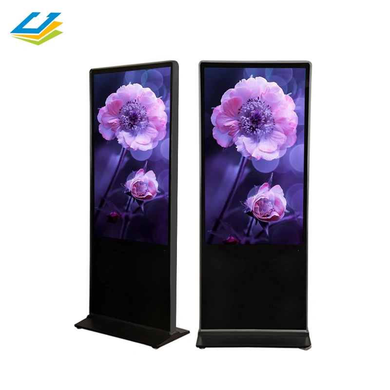 Standfläche für Innenräume 43 Zoll LCD-Werbedisplay Touch Interactive Bildschirme Anzeigenkiosk Eigenständige Digitale Werbemaschine