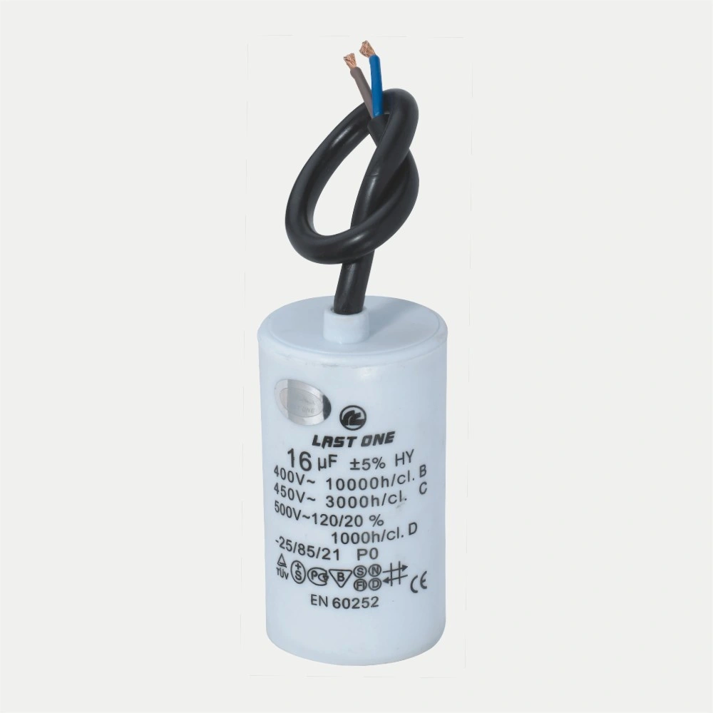 Cbb60 450V Motor Running Capacitor Film Capacitor AC Termial Type Flat Bottom