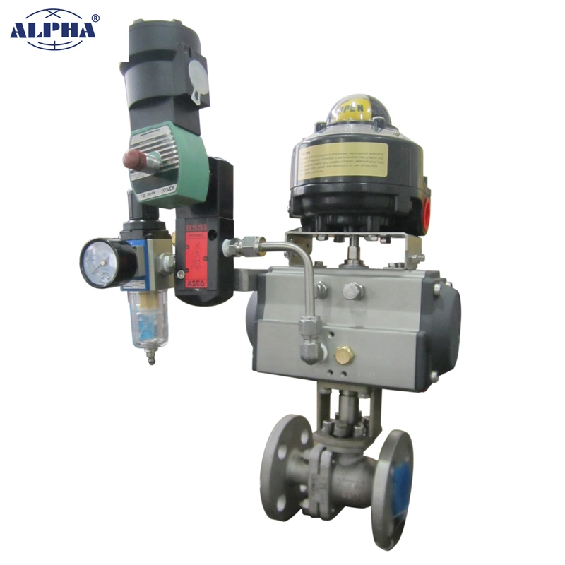 Alpha C Black Single Acting Rt110 K10 Pneumatic Valve with SMC Air Sets