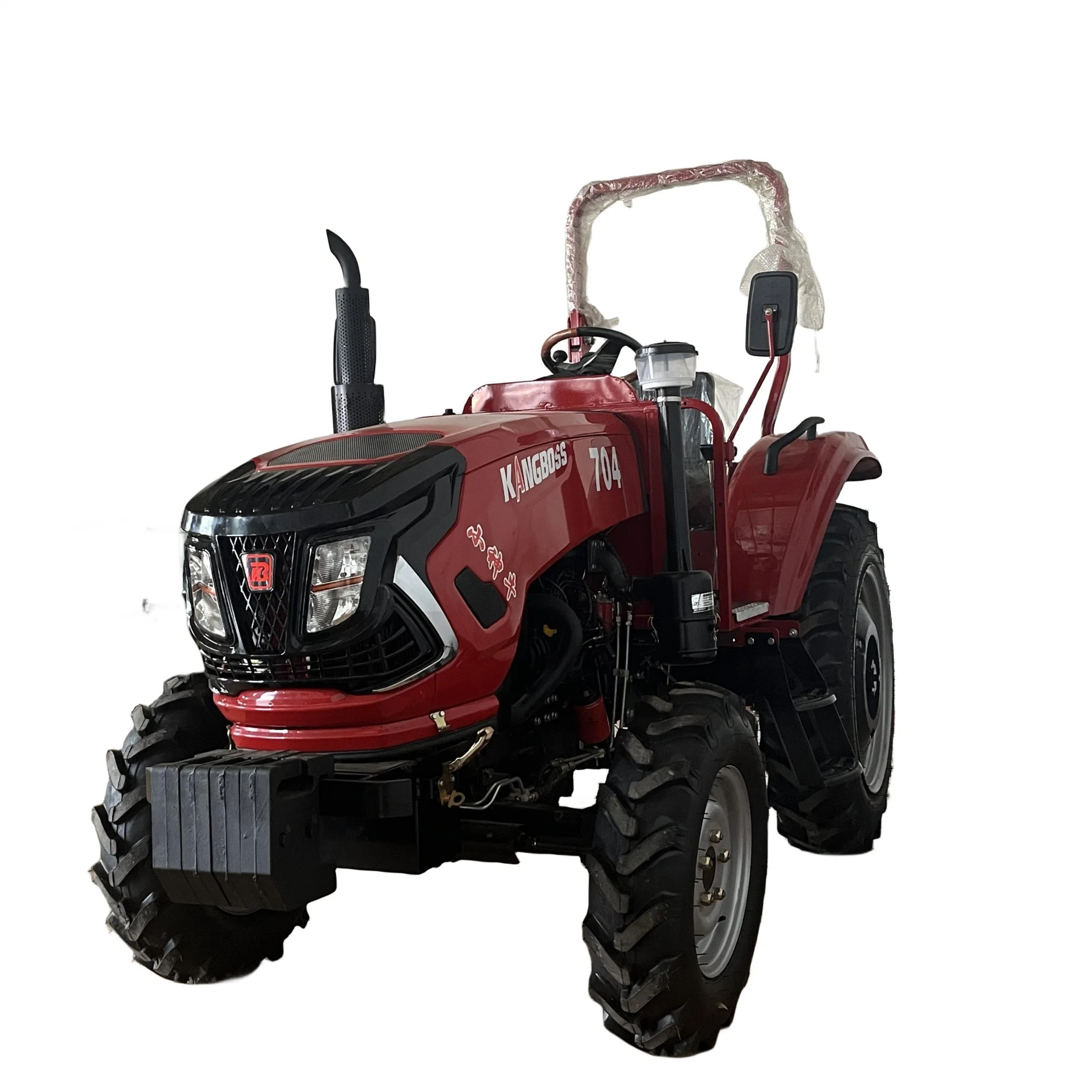 Nuevo diseño de maquinaria agrícola 4X4 Wheel Garden Orchard 60HP 70hp Tractor con certificado CE