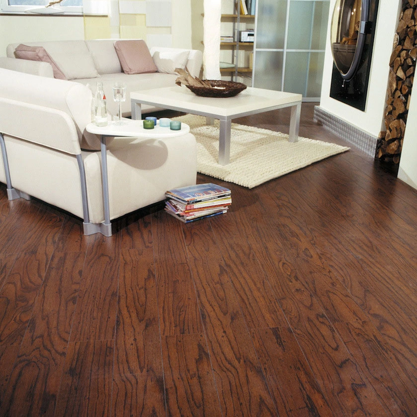 Cheap Price 8mm or 12mm HDF AC3 Waterproof High Gloss Oak Grey Wooden Parquet Laminate Flooring