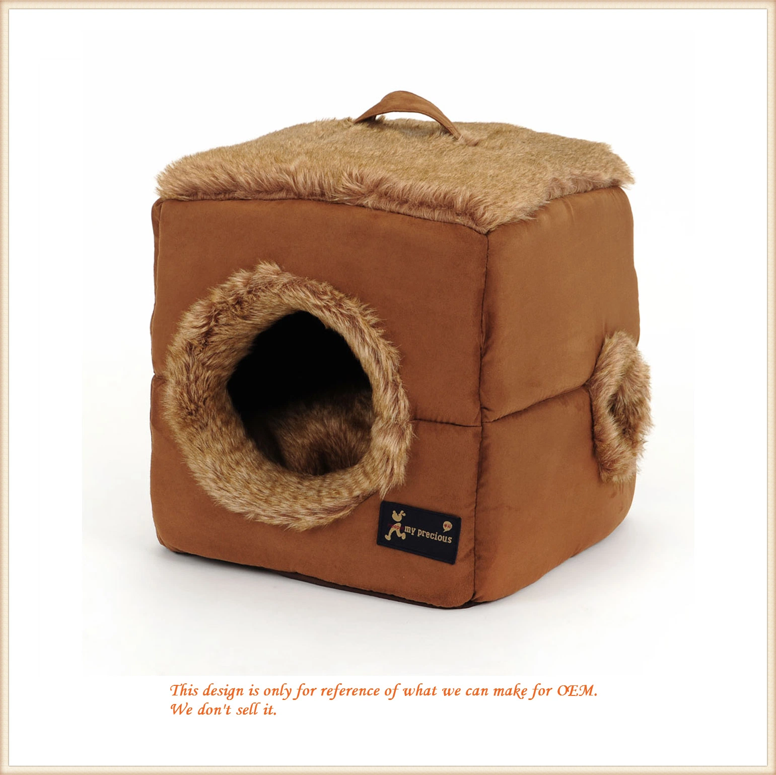 Plush Pet Cat/Dog House Cozy Warm Soft Cave Portable House