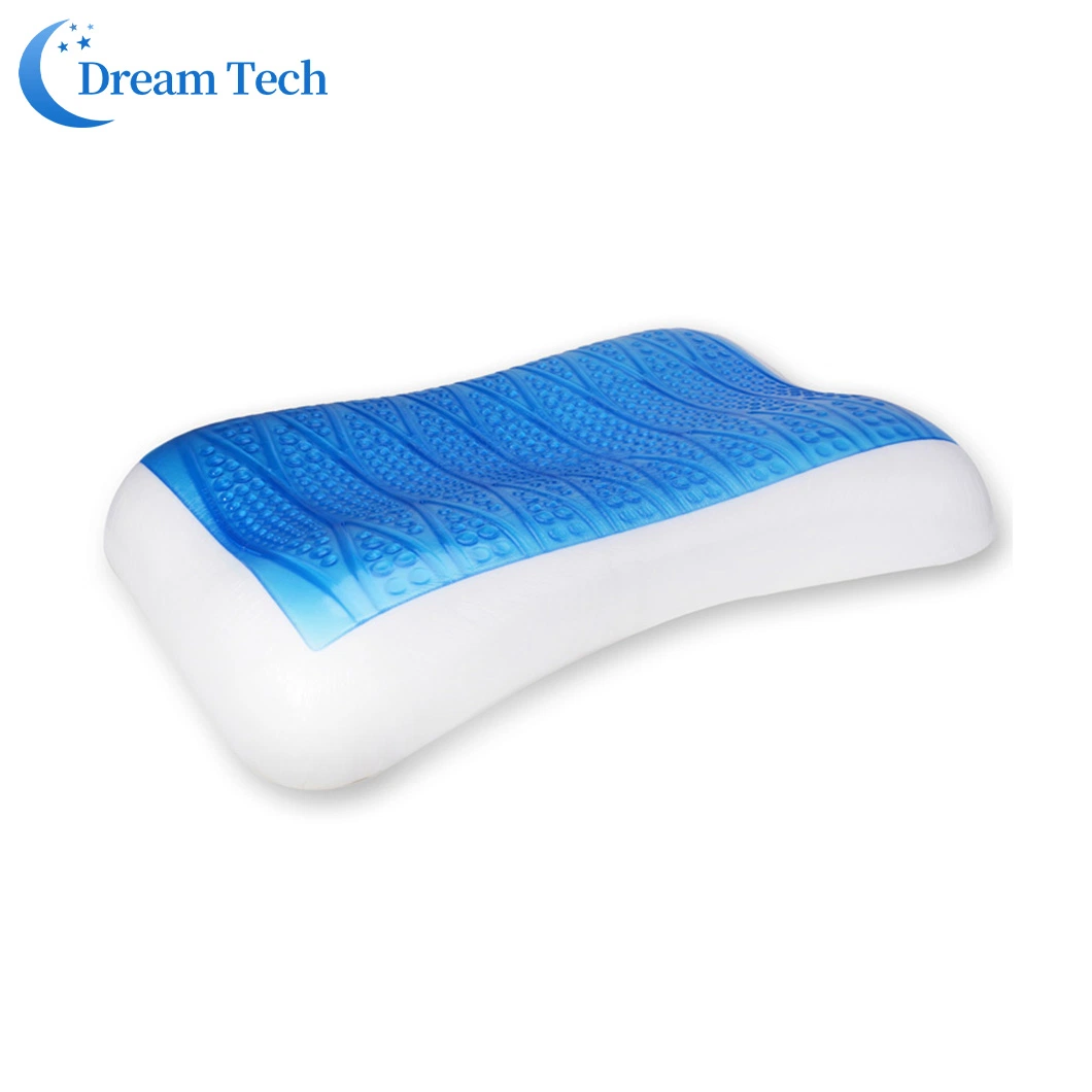 Factory Wholesale Orthopedic Travel Memory Foam Pillow with Gel on Top Pillows for Sleeping