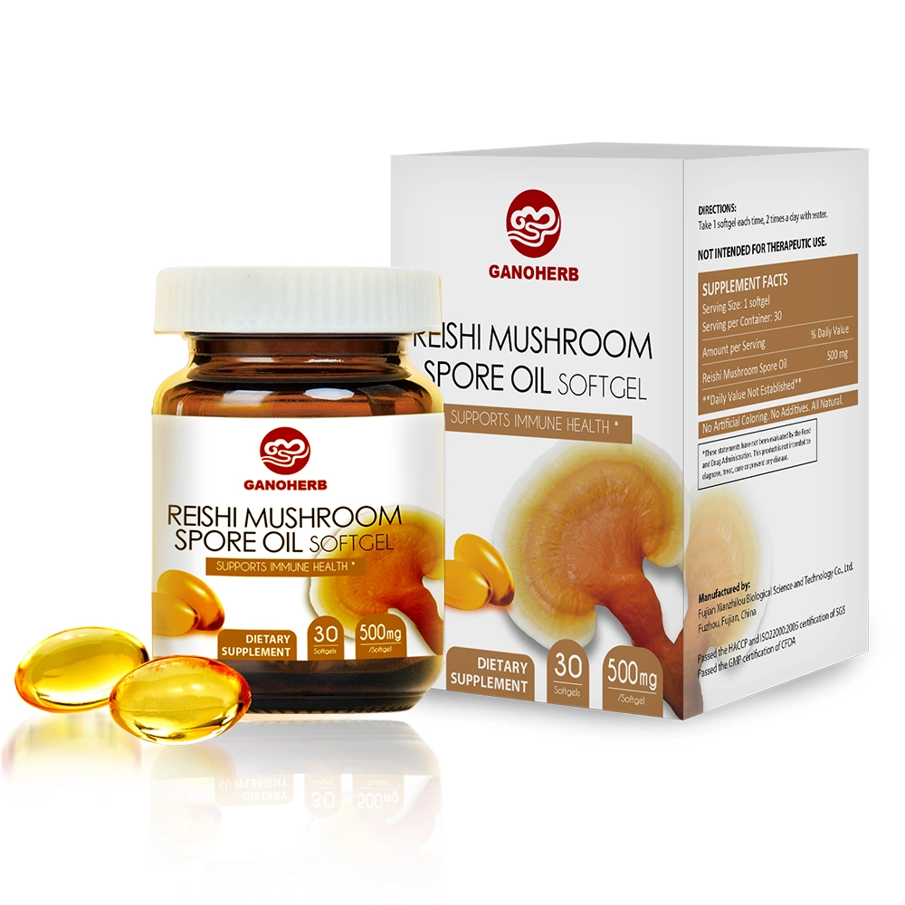 Private Label органических Reishi Spore иммунной системы Booster Reishi масла извлеките