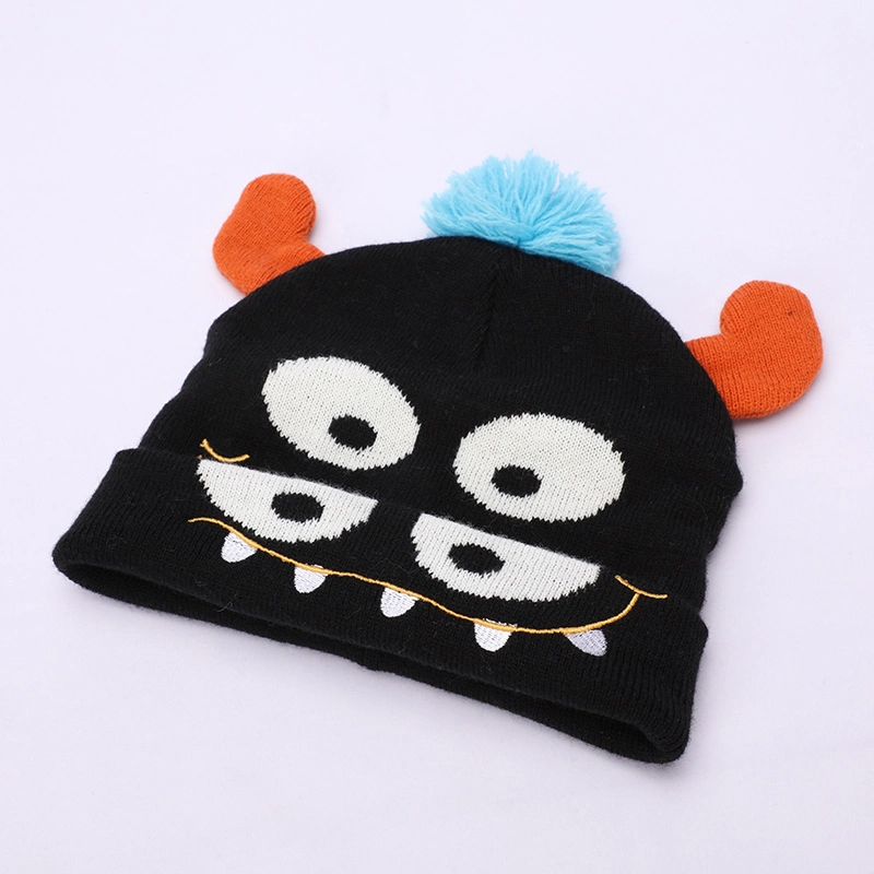 High quality/High cost performance  Cute Acrylic Dobby Children Knitted Winter Warm Cap