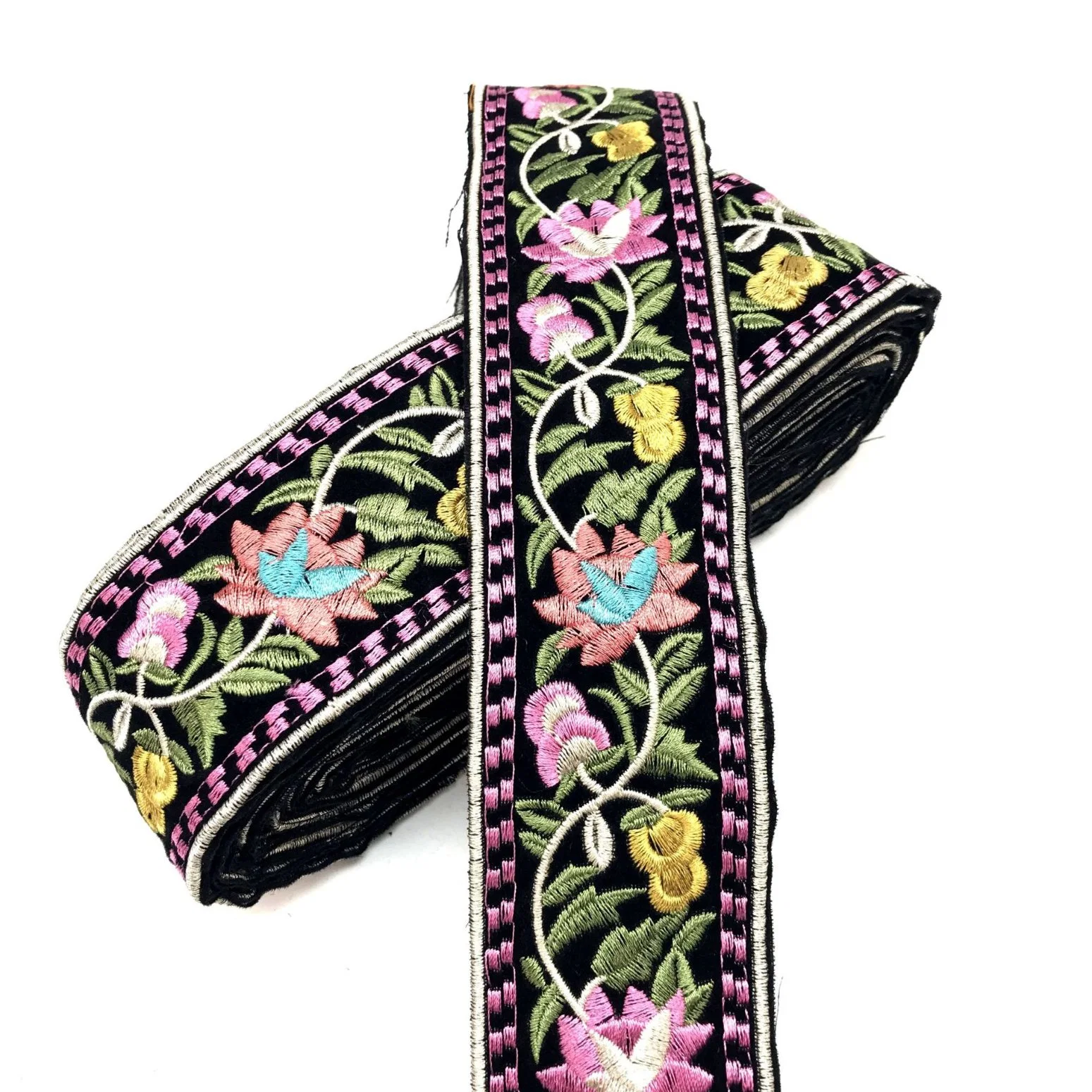 Wholesale/Supplier Trim Brand Fabric Custom Embroidery Jacquard Ribbon