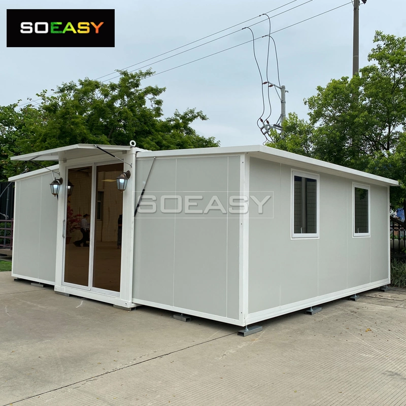 Modern Design Prefab Ready Made Living Expandable Prefab Container House with Glass Door