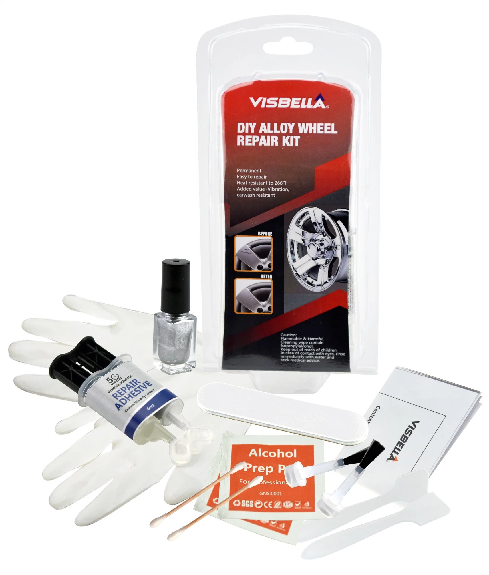 Visbella DIY Alloy Wheel Repair Kit with High quality/High cost performance 
