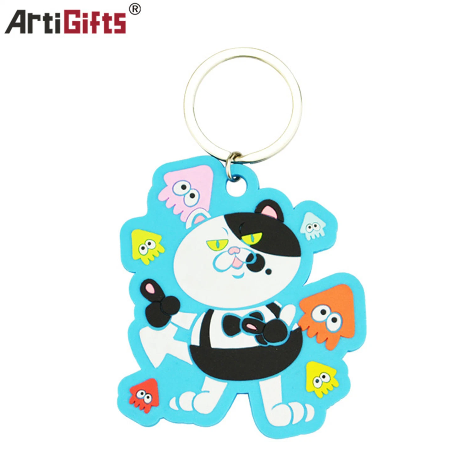 Cartoon Character Jerseys 3D Embossed Rubber Soft PVC Keychain