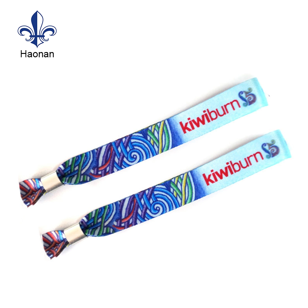 Custom Promotional Gift Festival Fabric Woven Wristband