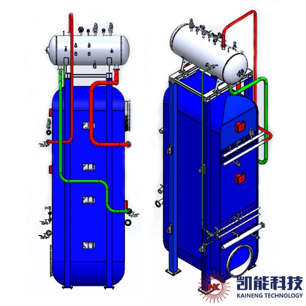 100MW ~200MW HFO Motor de la planta de energía establece los calderas de gases de escape Sistema de recuperación de calor