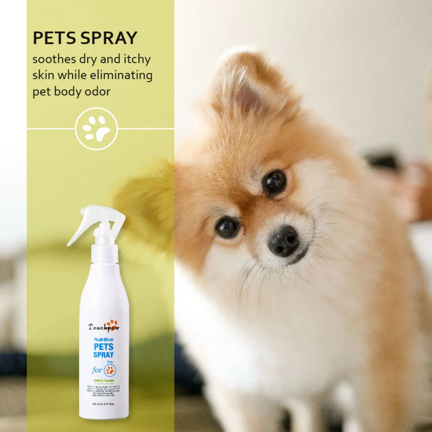 Non-Irritating Formula Soothes Dry and Itchy Skin Pets Spray