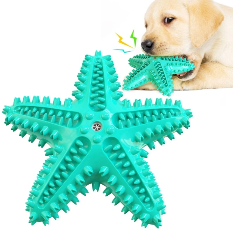 Pet Molar Toy Starfish Dog Toothbrush Outdoor Interactive Training Puzzle Dental Teeth Cleaning Puppy Theenthing Dog Toy