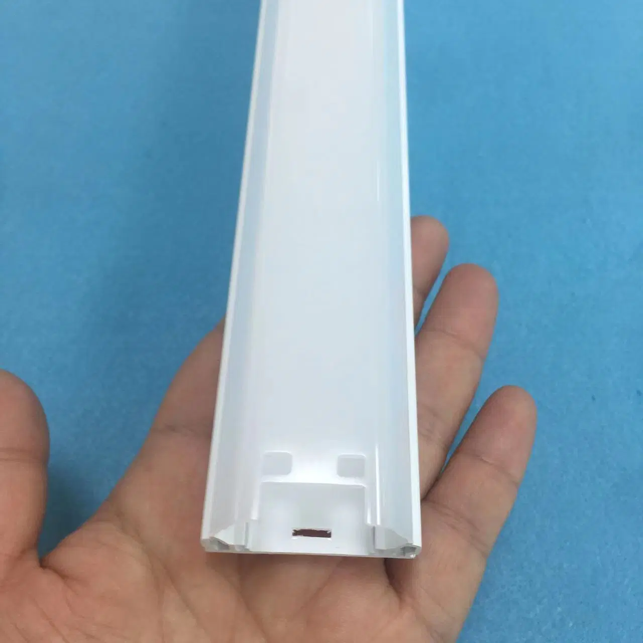 Custom Plastic Extrusion LED Light Diffuser for Tube Lamp Linear Strip Square Cover with Diffusing Polycarbonate PC Acrylic PMMA