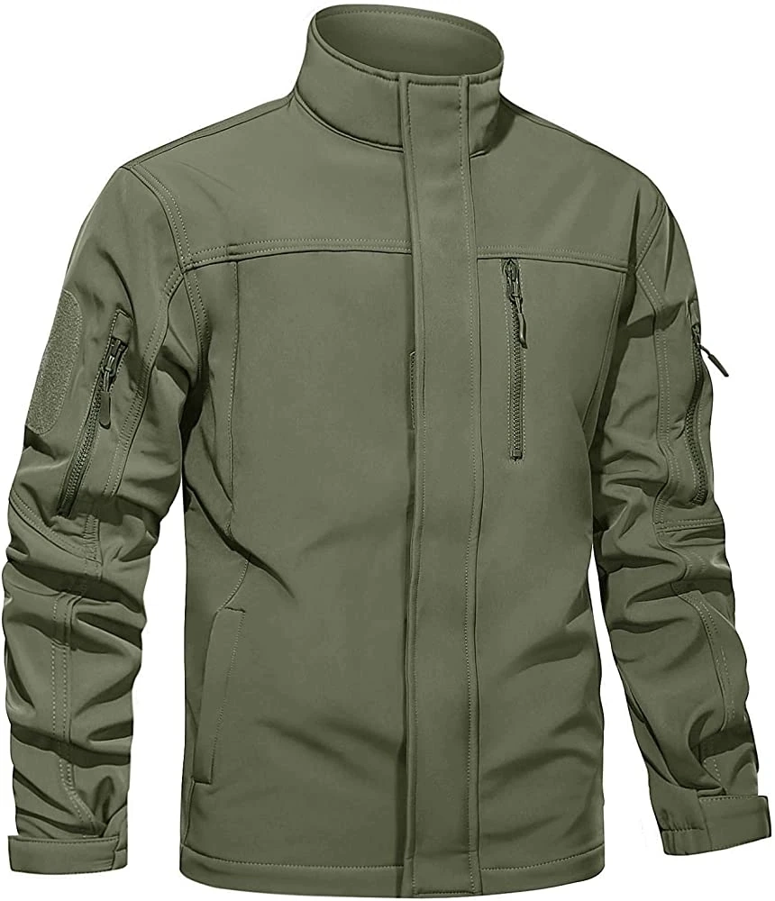 Fábrica Mayorista de Moda Personalizada OEM ODM Chaqueta Softshell para Hombre Chaqueta Cortavientos Ropa de Trabajo Impermeable y Transpirable