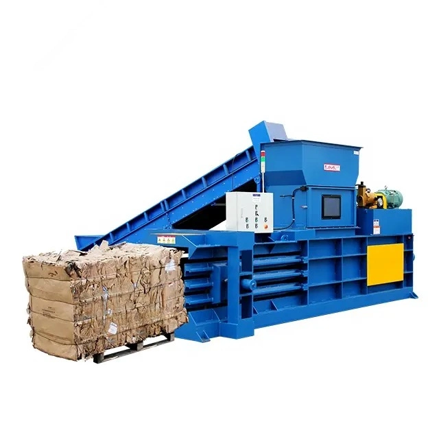 Full Automatic Hydraulic Waste Paper Books Magazines Carton Trims Baler Machine