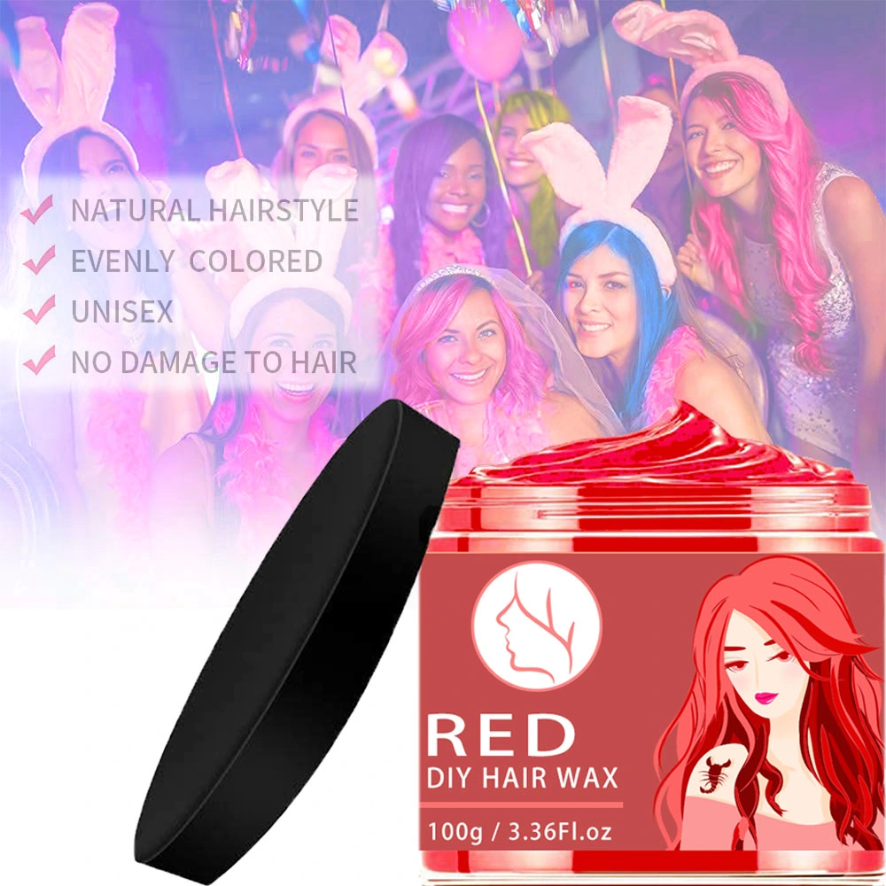 OEM/ODM Shine Organic Styling Popular Hair Red Color Wax