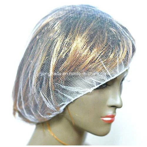 Nylon descartáveis Hairnet para limpeza manual