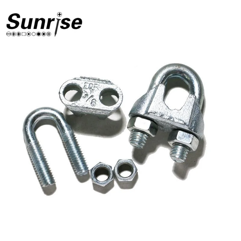 Wire Clip Galvanized Malleable Rigging Hardware Steel Wire Rope Clips