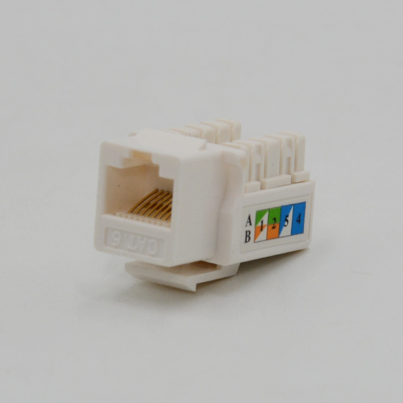 Hot Selling CAT6 UTP 8p8c Unshielded Female RJ45 Keystone Jack with Cover