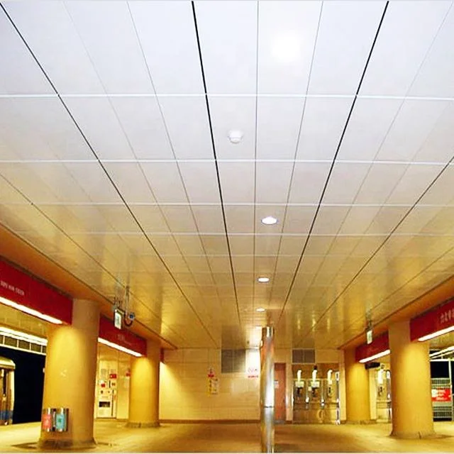 Decorative 60*60 Soundproof Fireproof Clip in Aluminum Ceiling Tiles for Commercial Building